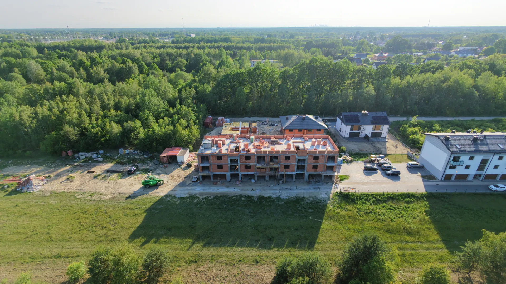 Zielone Osiedla - układ budynków widziany z drona