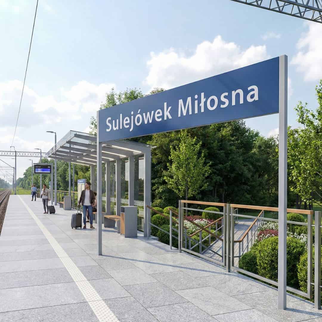 PKP Sulejówek Miłosna - pociąg SKM S2 do Warszawy, 30 min do centrum