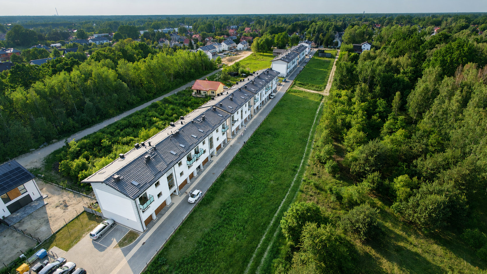 Widok z drona - Zielone Osiedla