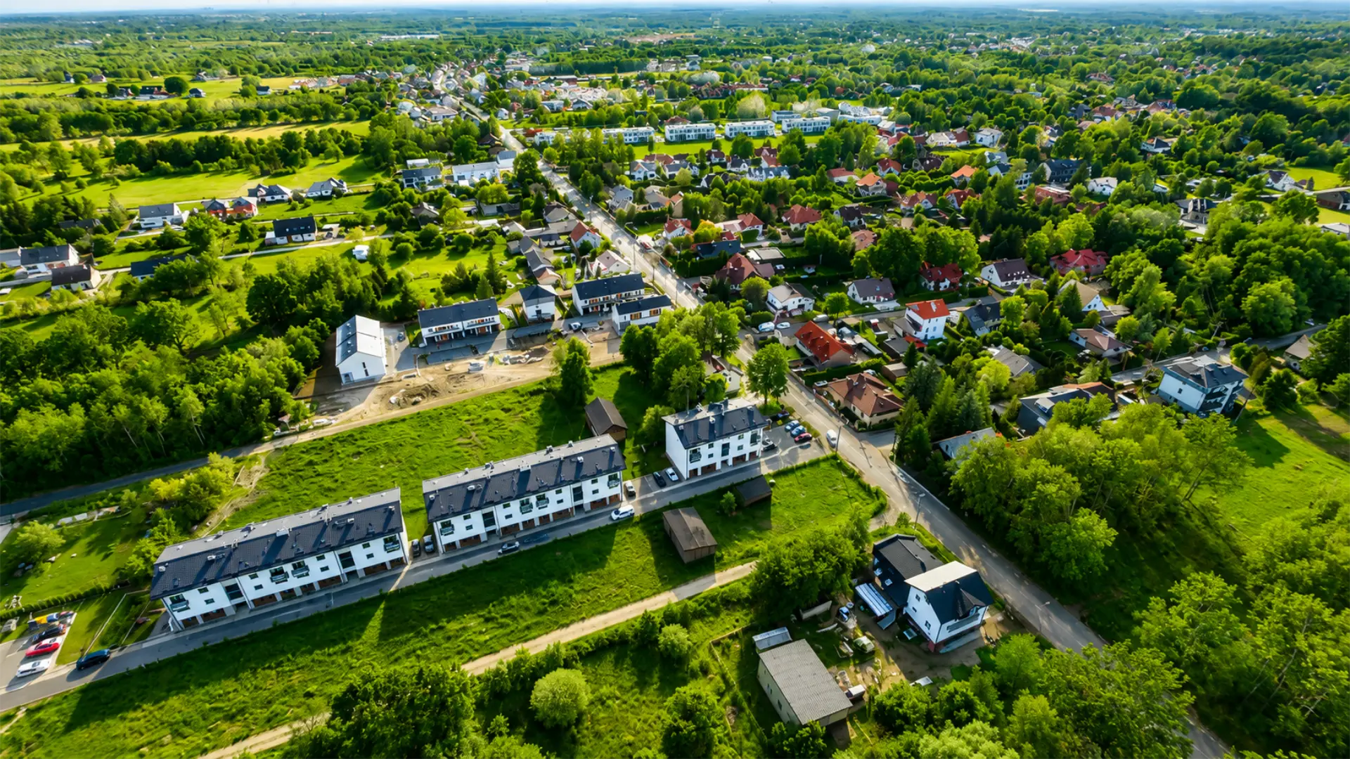 Zielone Osiedla - widok osiedla z lotu ptaka